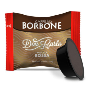 100 CAPSULE CAFFÈ BORBONE "DON CARLO" MISCELA RED COMP.CON LAVAZZA A MODO MIO